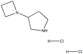 3-(1-吖啶基)吡咯烷二盐酸盐 结构式
