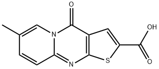 7-甲基-4-羰基-4H-吡啶并[1,2-A]噻吩并[2,3-D]嘧啶-2-羧酸 结构式