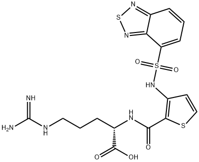 L-Arginine, N2-[[3-[(2,1,3-benzothiadiazol-4-ylsulfonyl)aMino]-2-thienyl]carbonyl]- 结构式