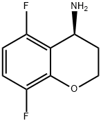 (4S)-5,8-二氟-苯并二氢吡喃-4-胺 结构式