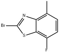2-BROMO-7-FLUORO-4-METHYLBENZOTHIAZOLE 结构式