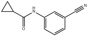 N-(3-CYANOPHENYL)CYCLOPROPANECARBOXAMIDE 结构式