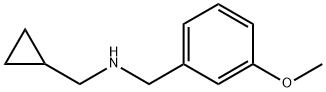 N-环丙甲基-3-甲氧基苄胺 结构式