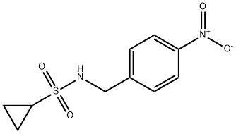 N-(4-硝基苄基)环丙磺酰胺 结构式