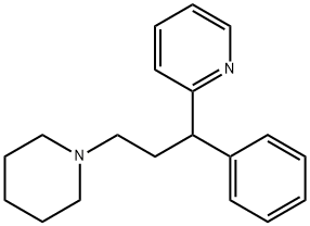 2-(1-苯基-3-(哌啶-1-基)丙基)吡啶 结构式