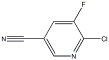 2-氯-3-氟吡啶-5-甲腈 结构式