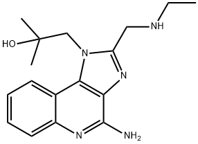 4-氨基-2-[(乙基氨基)甲基]-ALPHA,ALPHA-二甲基-1H-咪唑并[4,5-C]喹啉-1-乙醇 结构式