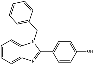 4-(1-苄基-1H-苯并[D]咪唑-2-基)苯酚 结构式