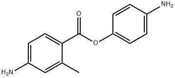 4-氨基-2-甲基苯甲酸 4-氨基苯酯 结构式