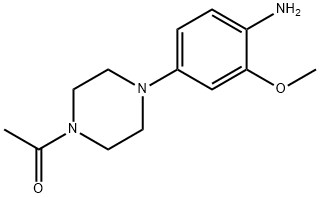 2-甲氧基-4-(N-乙酰基-哌嗪-1-基)苯胺 结构式