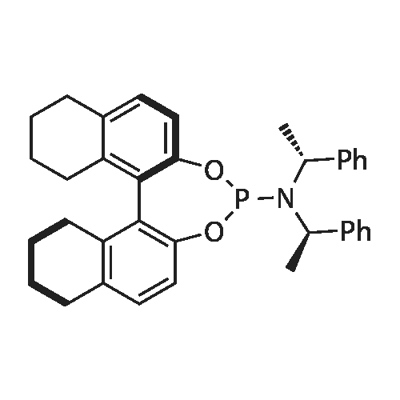 (11BR)-N,N-双((S)-1-苯乙基)-8,9,10,11,12,13,14,15-八氢二萘并[2,1-D:1',2'-F][1,3,2]二氧杂膦-4-胺 结构式