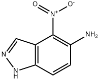 4-硝基-1H-吲唑-5-胺 结构式