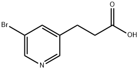 3-(5-Bromopyridine)propanoic Acid 结构式