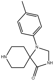 1-(4-Methylphenyl)-1,3,8-triazaspiro[4.5]decan-4-one 结构式