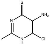 5-氨基-6-氯-2-甲基嘧啶-4-硫醇 结构式