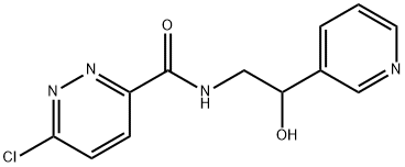 6-chloro-N-(2-hydroxy-2-(pyridin-3-yl)ethyl)pyridazine-3-carboxaMide 结构式