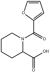 1-(呋喃-2-羰基)哌啶-2-羧酸 结构式