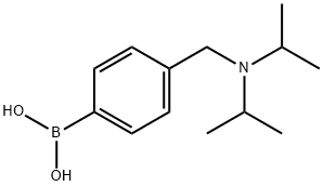 (4-((二异丙基氨基)甲基)苯基)硼酸 结构式