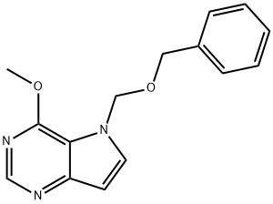 4-甲氧基-5-[(苯基甲氧基)甲基]-5H-吡咯并[3,2-D]嘧啶 结构式