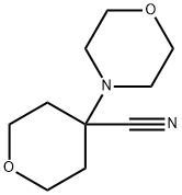 4-N-吗啉基四氢-2H-吡喃-4-甲腈 结构式