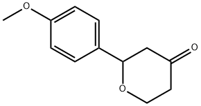 2-(4-甲氧苯基)二氢-2H-吡喃-4(3H)-酮 结构式