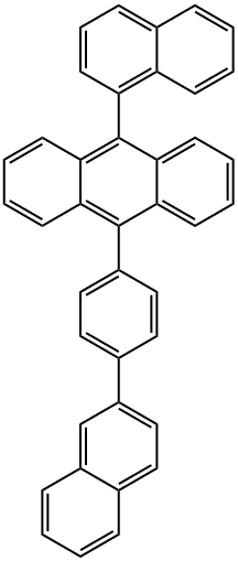 9-(1-萘基)-10-(4-(2-萘基)苯基)蒽 结构式