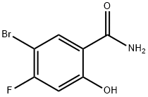 5-BroMo-4-fluoro-2-hydroxy-benzaMide 结构式