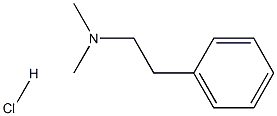 N,N-二甲基苯乙胺盐酸盐 结构式