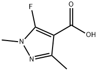 5-氟-1,3-二甲基-1H-吡唑-4-羧酸 结构式