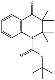 tert-Butyl 2,2,3,3-tetraMethyl-4-oxo-3,4-dihydroquinoline-1(2H)-carboxylate 结构式