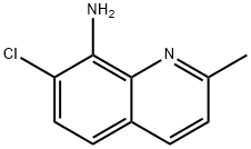 7-氯-2-甲基喹啉-8-胺 结构式