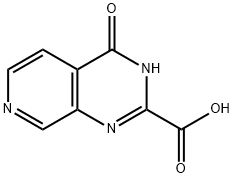 3,4-二氢-4-氧代-吡啶并[3,4-D]嘧啶-2-羧酸 结构式