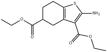 diethyl 2-aMino-4,5,6,7-tetrahydrobenzo[b]thiophene-3,5-dicarboxylate 结构式