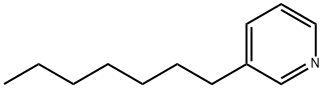 3-庚基吡啶 结构式
