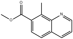 8-甲基喹啉-7-甲酸甲酯 结构式