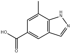7-甲基-1氢-吲唑-5-羧酸 结构式
