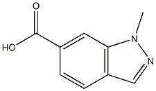 1-甲基-1H-吲唑-6-羧酸 结构式