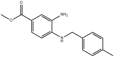 Methyl 3-aMino-4-(benzylaMino)benzoate 结构式