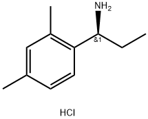 (S)-1-(2,4-二甲基苯基)丙-1-胺盐酸盐 结构式