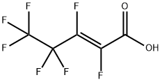 反式-七氟-2-戊烯酸 结构式