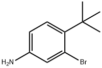 3-溴-4-(叔丁基)苯胺 结构式