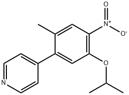 4-(5-异丙氧基-2-甲基-4-硝基-苯基)-吡啶 结构式
