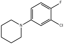 1-(3-氯-4-氟苯基)哌啶 结构式