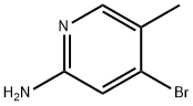 4-溴-5-甲基吡啶-2-胺 结构式