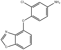 4-(苯并[D]恶唑-4-氧基)-3-氯苯胺 结构式