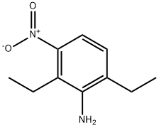 2,6-二乙基-3-硝基苯胺 结构式