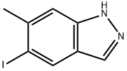 5-碘-6-甲基吲唑 结构式