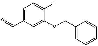 3-(苄氧基)-4-氟苯甲醛 结构式