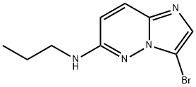 3-溴-N-丙基咪唑并[1,2-B]哒嗪-6-胺 结构式