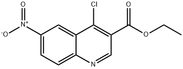 Ethyl 4-chloro-6-nitroquinoline-3-carboxylate 结构式